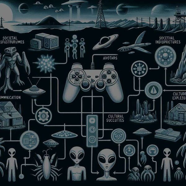 Comment un jeu de simulation de vie extraterrestre pourrait-il explorer les concepts de sociétés et de cultures non humaines ?